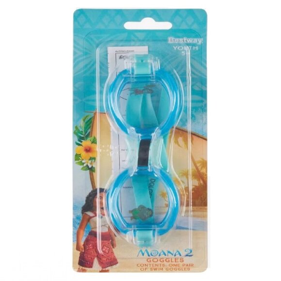 Moana Kiddie Pool 40 Inch Inflatable 3 Ring & Goggles Water Play Outdoor Summer - Picture 6 of 8